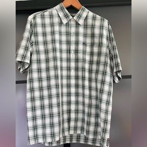 XL plaid quicksilver polo shirt